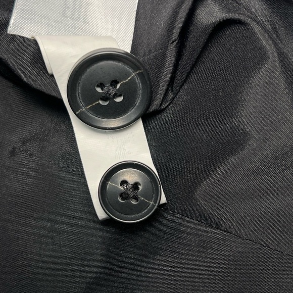 Banana Republic | Black Sparkly Wool/Viscose Blend Blazer Sz 6/Small - Picture 6 of 7